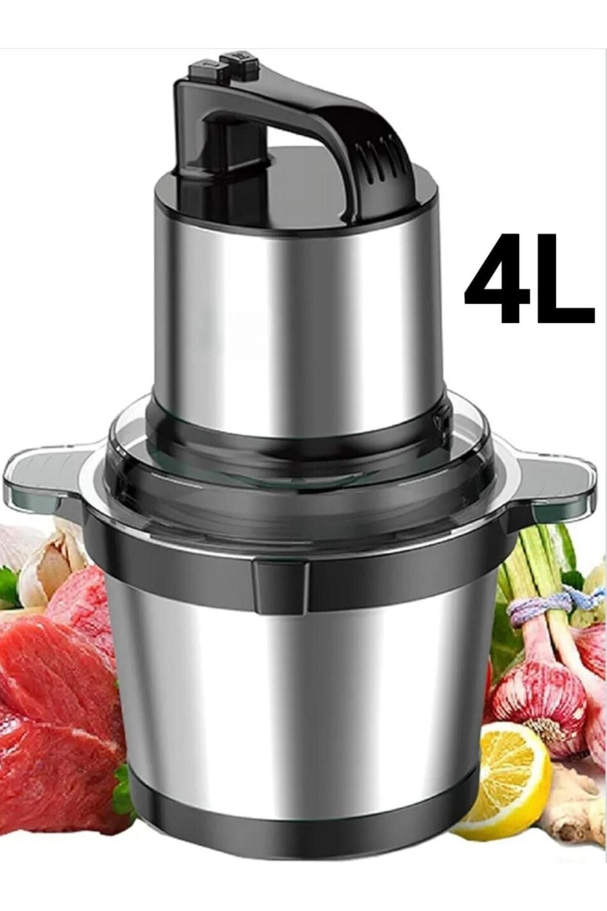 Hausberry Food Chopper & Meat Grinder - 4L Electric