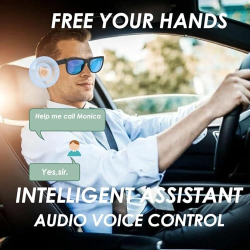 Smart Sunglasses - Wireless Bluetooth Built-in Mic & Speakers UV Protection