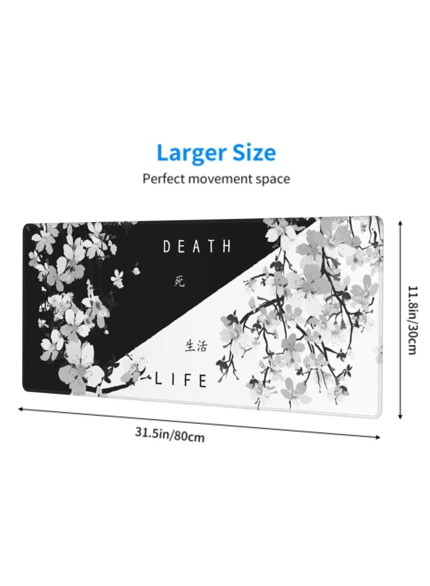 Japanese Cherry Blossom XL Polyester Gaming Mouse Pad - 80x30 cm