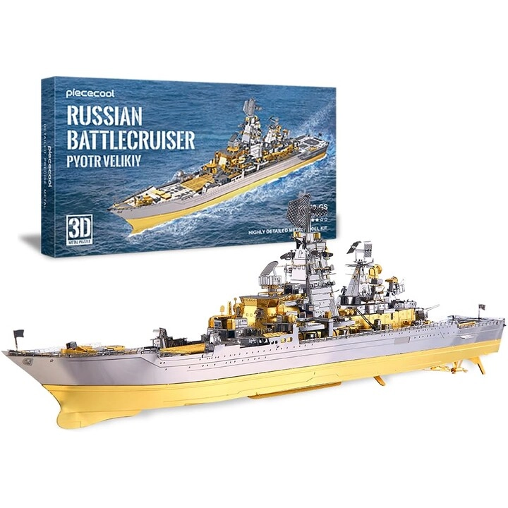 Piececool Pyotr Velikiy Battleship 3D Puzzle - 270 pcs