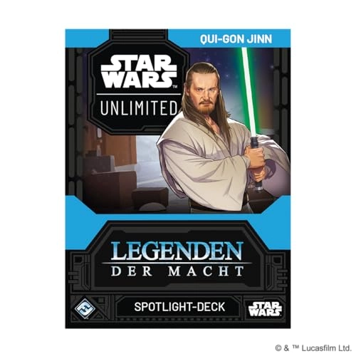 Star Wars: Unlimited - Legends of the Force - Spotlight Deck Qui-Gon Jinn - 50 cards 1 booster (German)