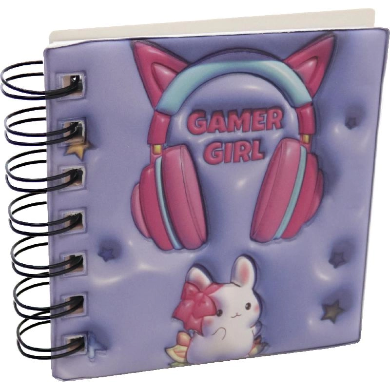 Notebook 19 X 26 cm Spiral - Grid 100 Sheets