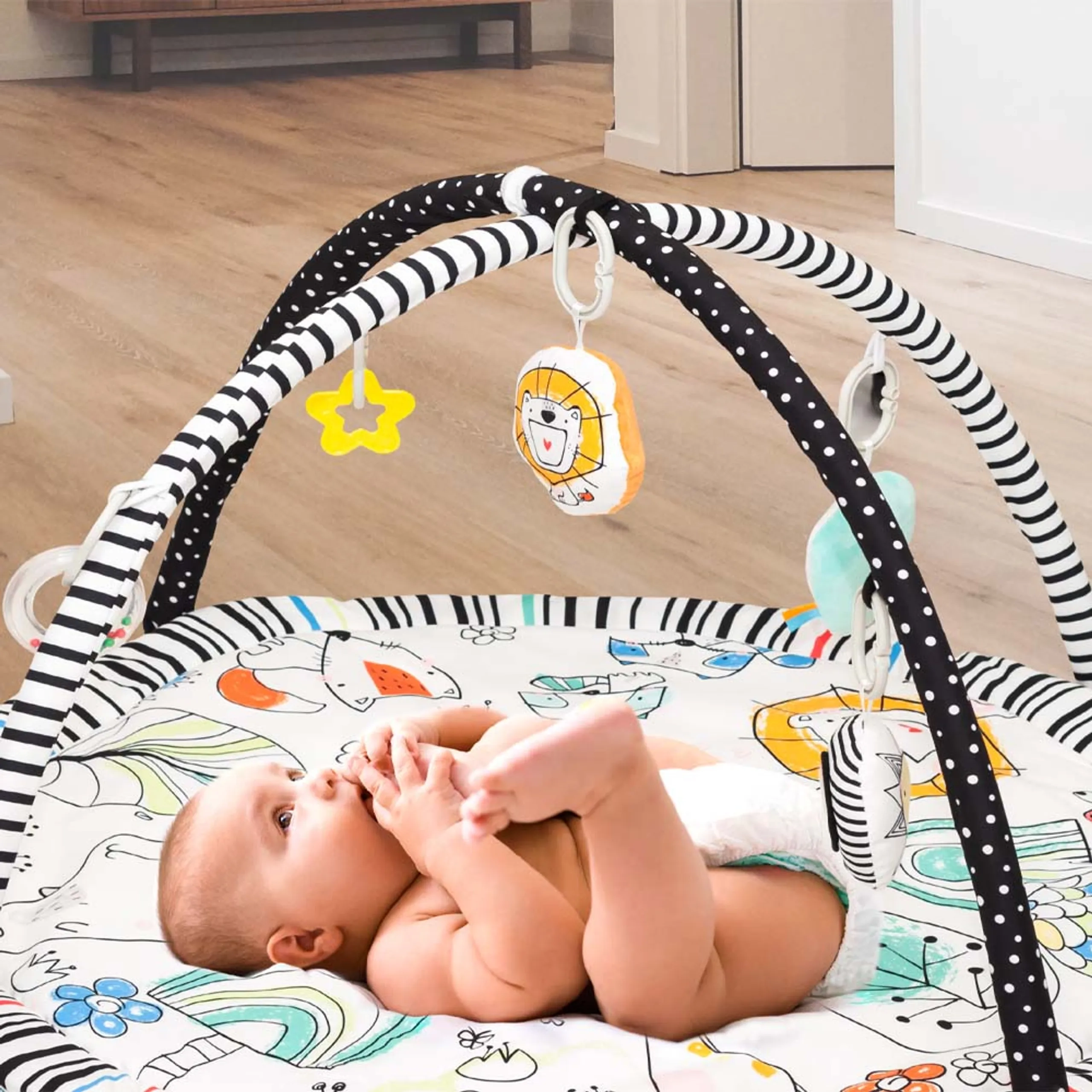 Perky Baby Playmat & Activity Gym - Unicorn 0 month