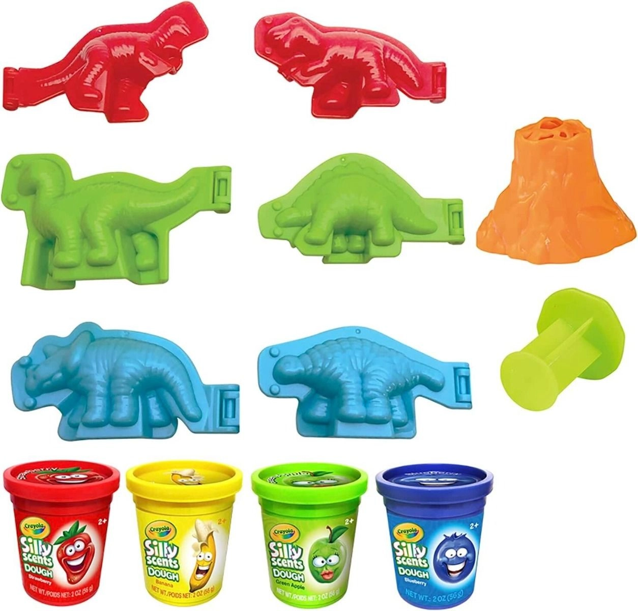 Silly Scents Dinosaurs - 3 batches scented dough