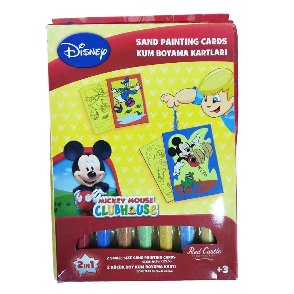 Disney Mickey Mouse 2 Sand Painting Card - Sand Painting Tube