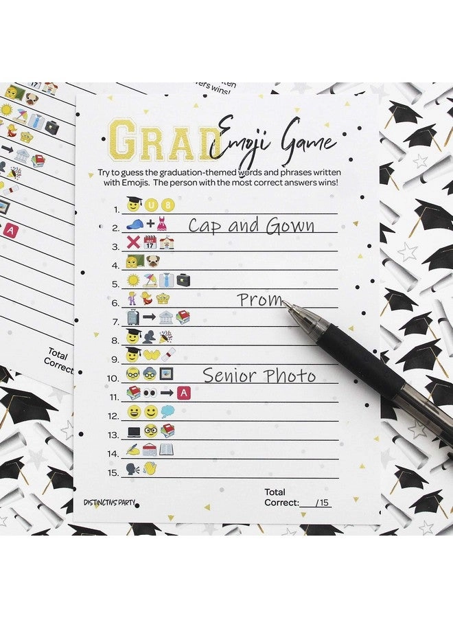 Graduation Emoji Game - English 25 Count