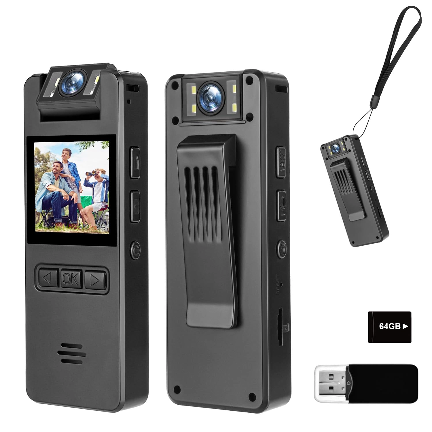 Mini Body Camera - 1080P 64GB