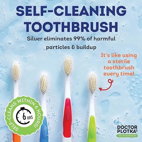 Dr Plotkas Extra Soft Flossing Toothbrush - Extra Soft 6-Piece Pack