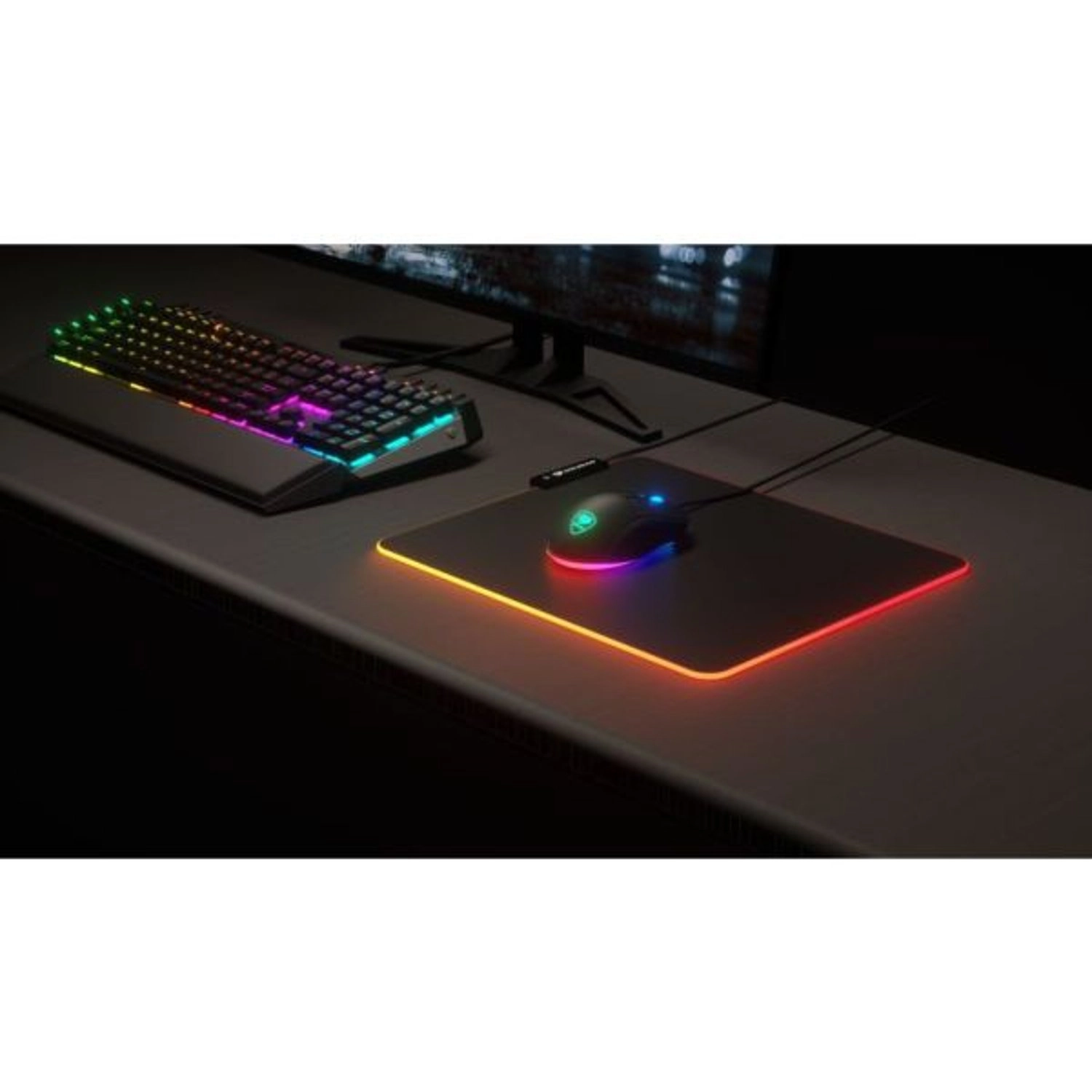 Neon Medium Cloth Gaming Mouse Pad - 35x30 cm