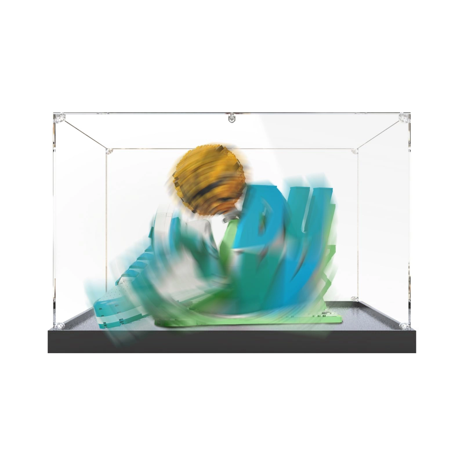 LeafLane Acrylic Display Case for LEGO 43008 - 2 mm Clear Acrylic 45 x 15 x 30 cm