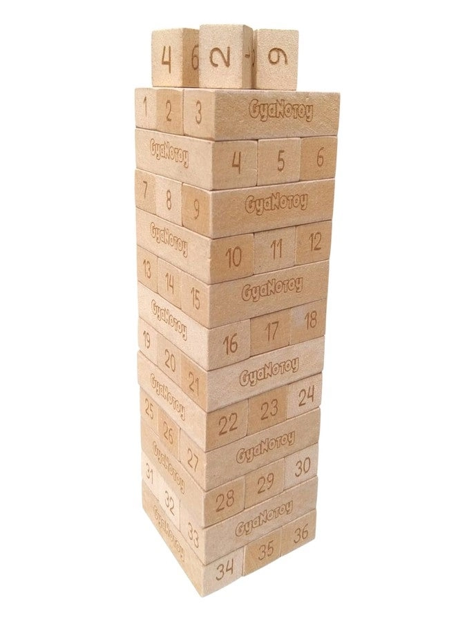 Wooden Mini Tumbling Tower Game - 5 Years+ 36 pieces