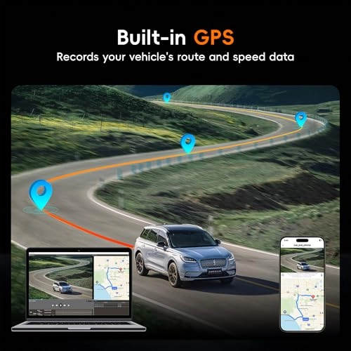 Dash Cam Front and Rear Inside - 4K+1080P+1080P