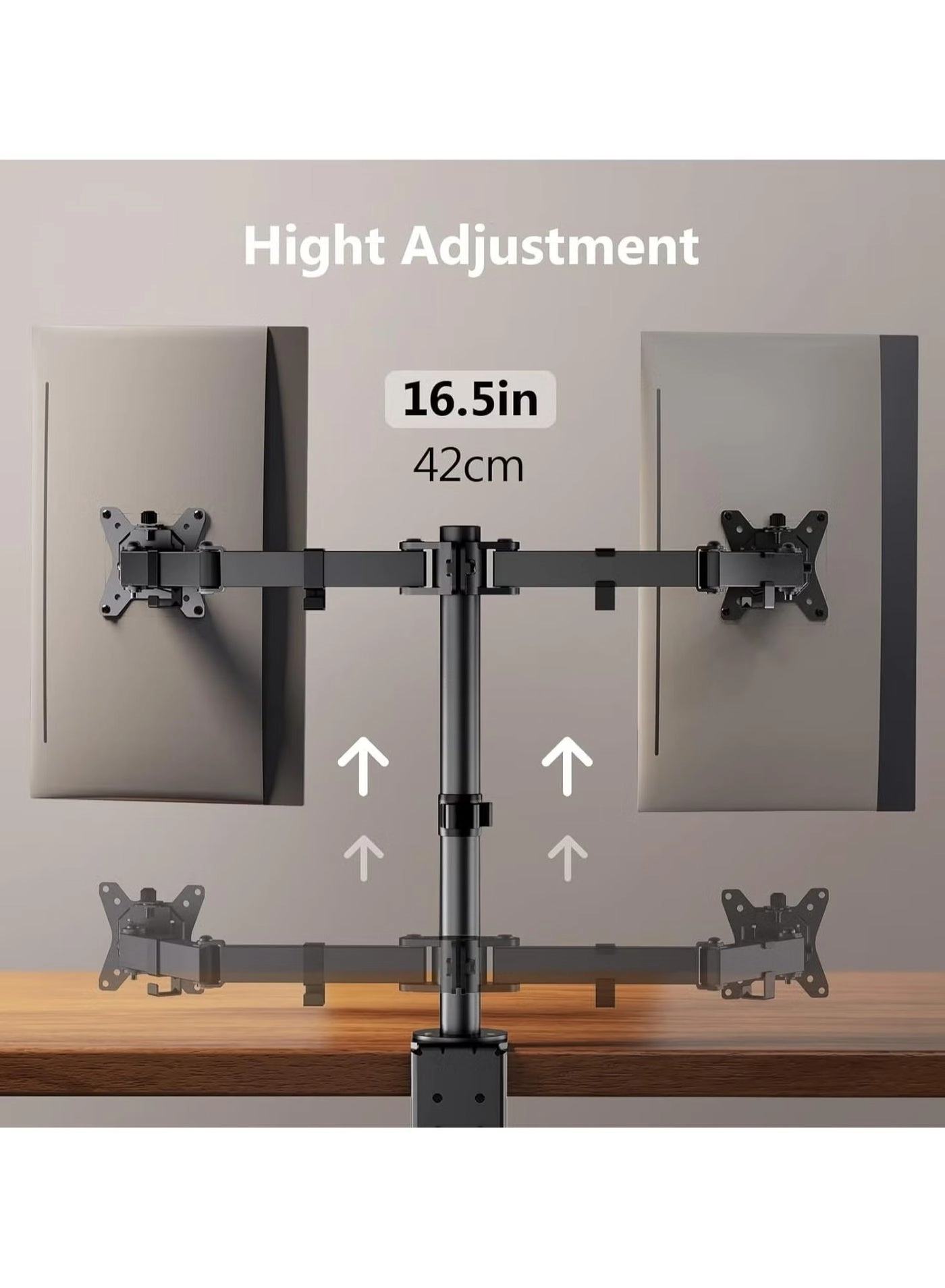 Dual Monitor Desk Mount Stand - 2