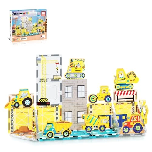 Magnet Tile Building Blocks - Construction 26 pcs
