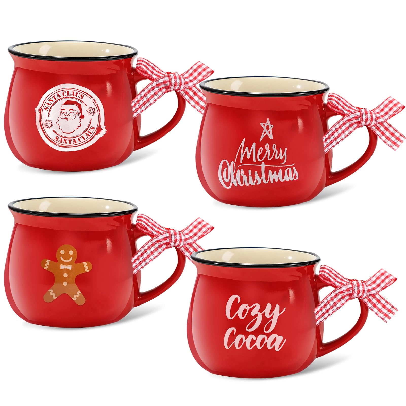 Patelai Christmas Coffee Mug - 4 pcs - 150 ml