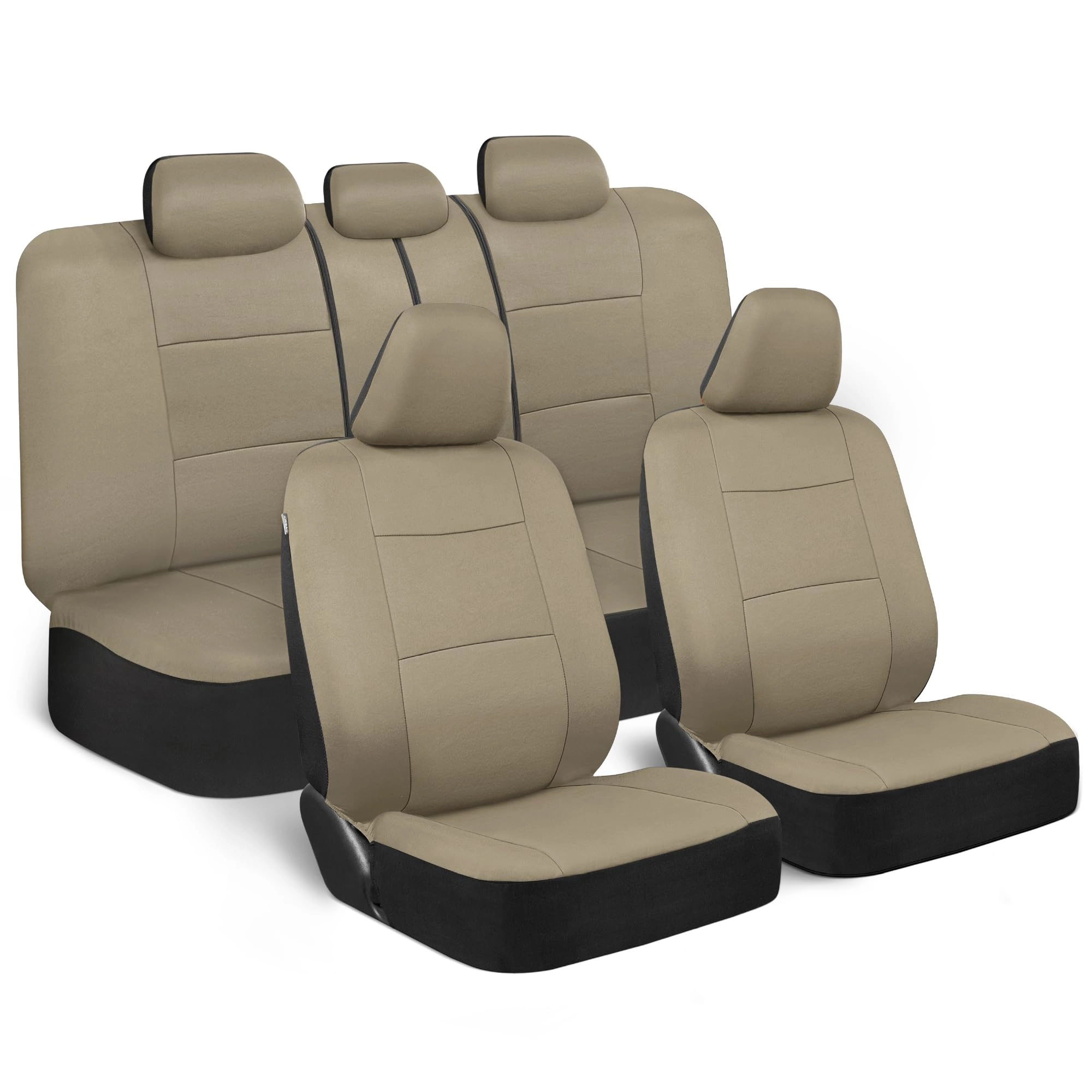 PolyPro Car Seat Covers - Solid Beige Universal Fit