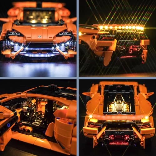 LED Light Set for Lego 42196 - Orange USB Battery Powered