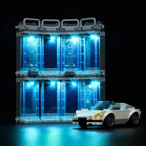 Lighting Kit for LEGO Iron Man Armory 76216 - ABS less than 5V