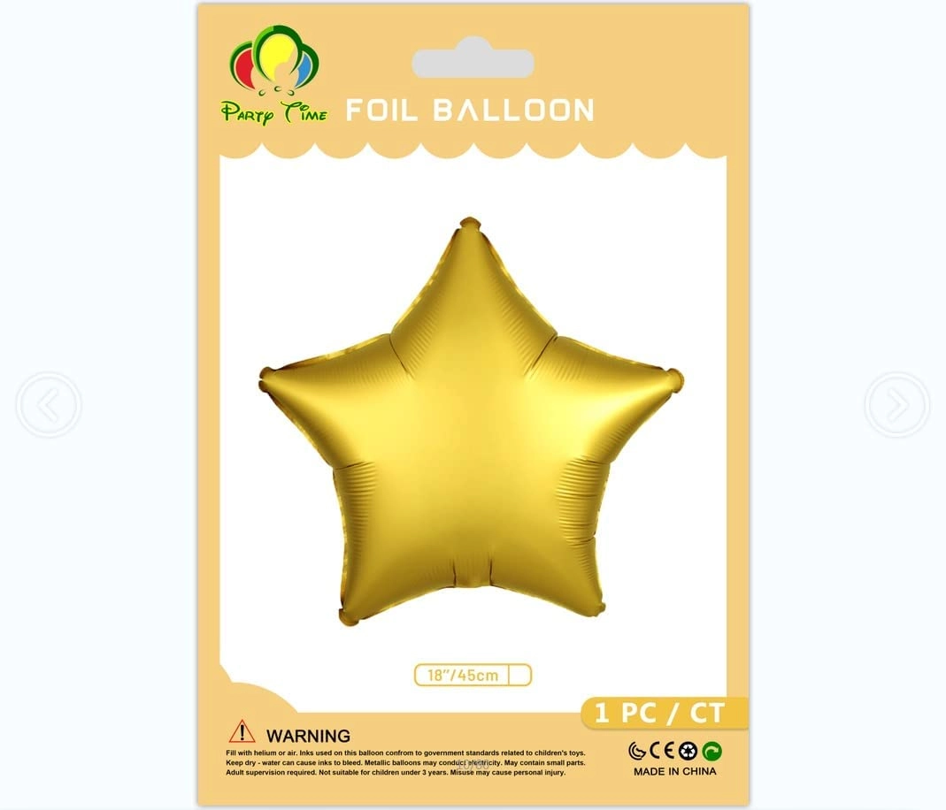 Matte Star Foil Balloon - 1pc/pack Mother's Day Wedding Decoration Engagement Birthday