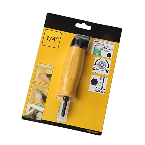 90 Degree Right Angle Electric Drill Angle - 155x32mm Yellow