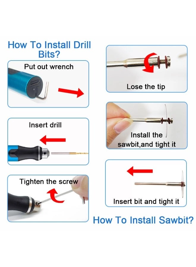 Mini Drill Pen - 3Speed Cordless Rechargeable