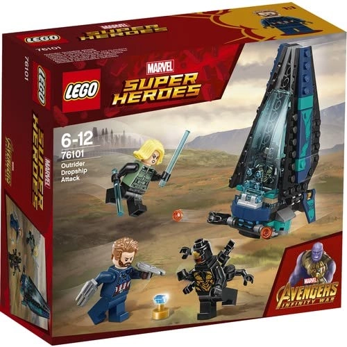 Marvel Avengers Infinity War LEGO Outrider Dropship Attack Playset - Multi-Colour (76101)