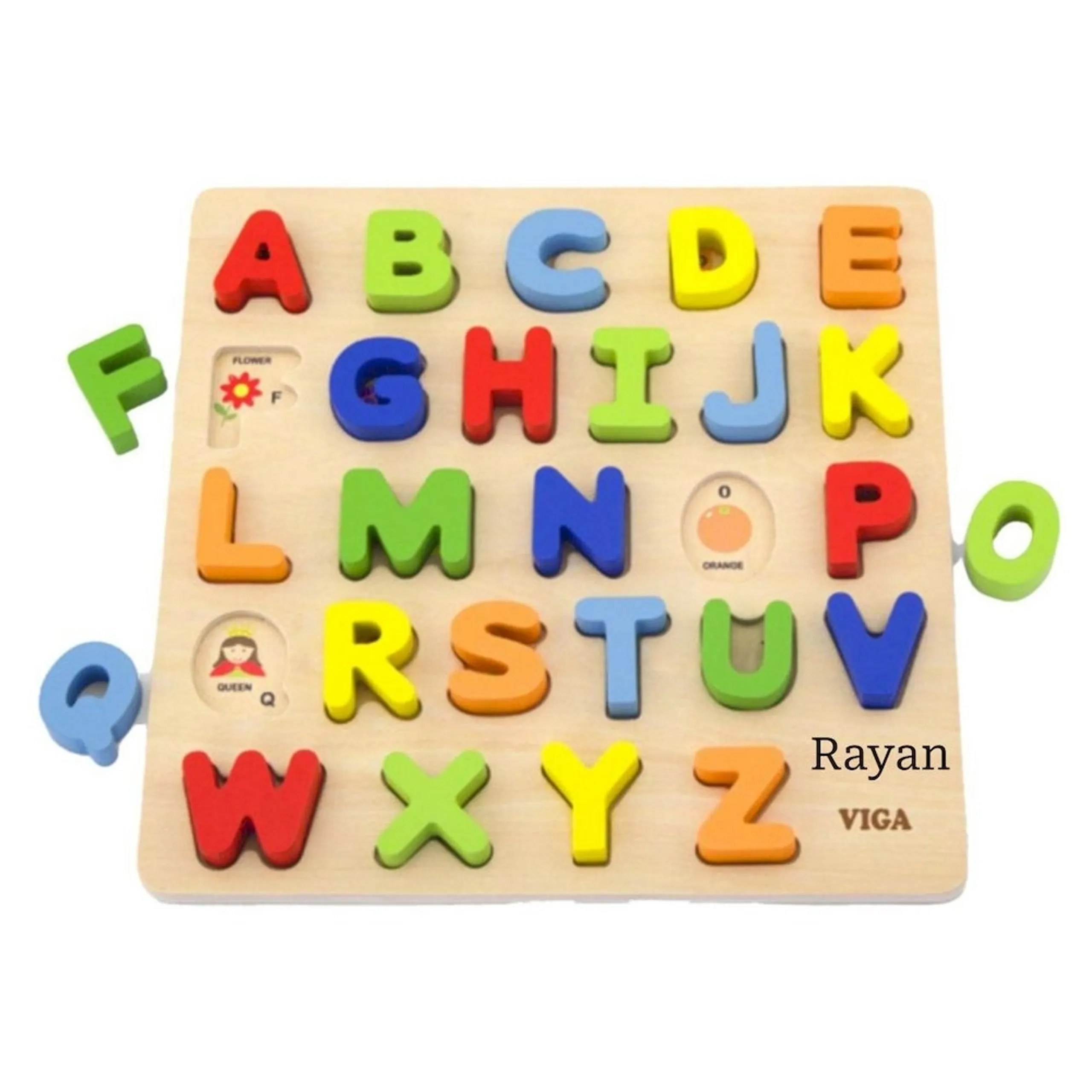 VIGA Uppercase Alphabets Block Puzzle - 26 pcs