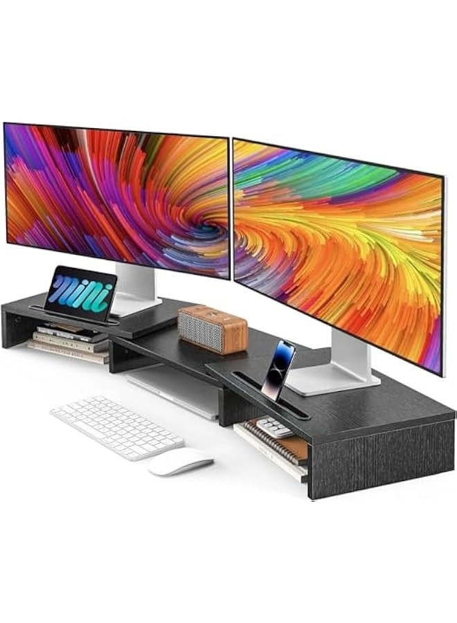 TRASSLE Monitor Stand Riser - 2 Monitors