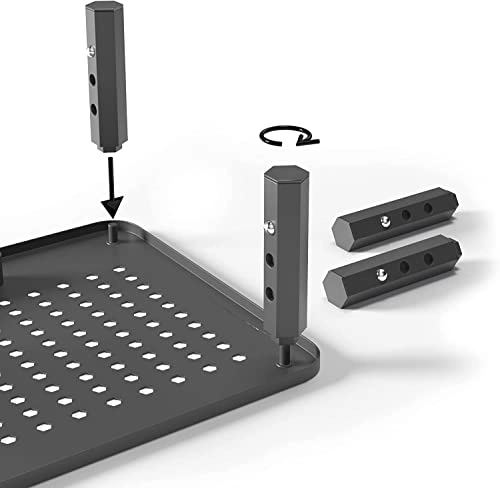 Back Saver Monitor Stand - 2 Pack Hexagonal Steel