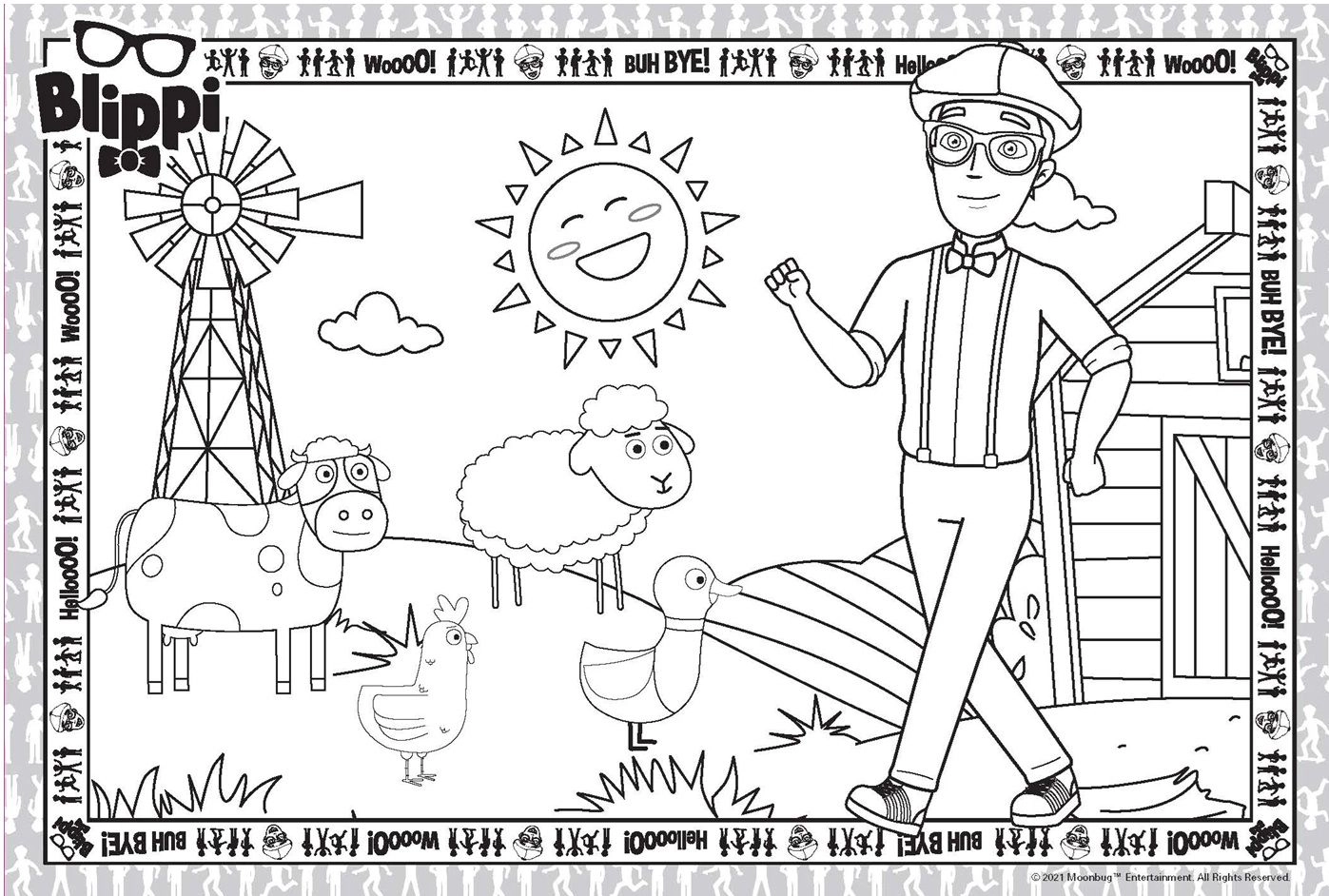 Blippi Giant Activity Pad - 3 +