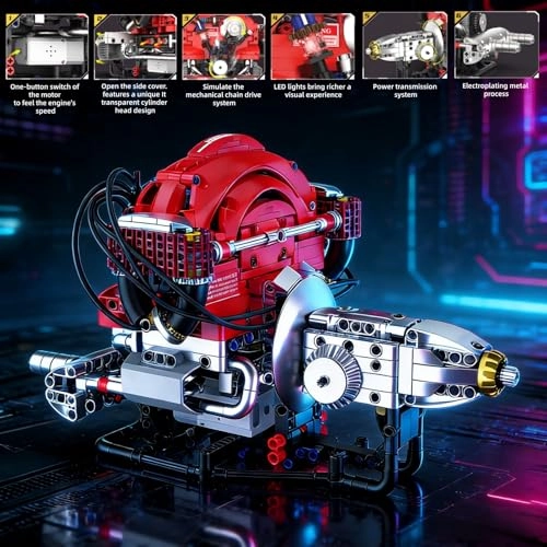 V8 Engine Building Kit (K96216) - creativity engine building block toy