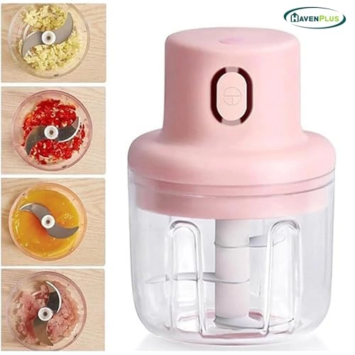 Electric Mini Garlic Chopper - 100ml USB Rechargeable