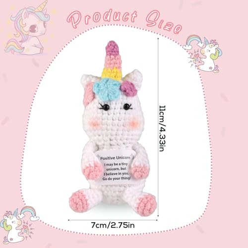 Unicorn Crochet 13 cm