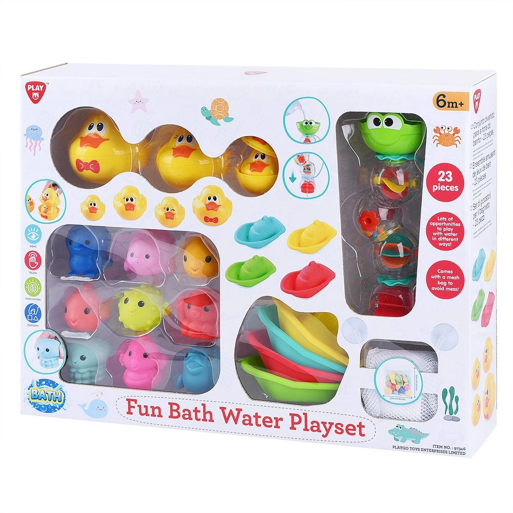 Play&Go Fun Bath Water Playset - 23pcs 6 Months+