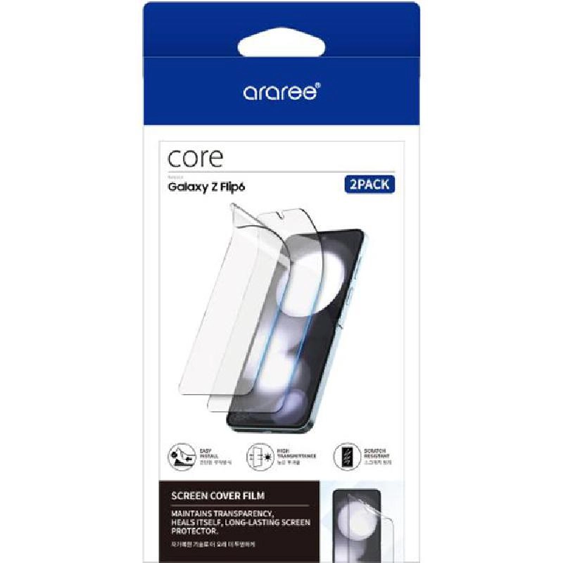 Scratch and Fingerprint Protection Screen Protector + Back Protector for Samsung Galaxy Z Flip7 FE (2-Pack)