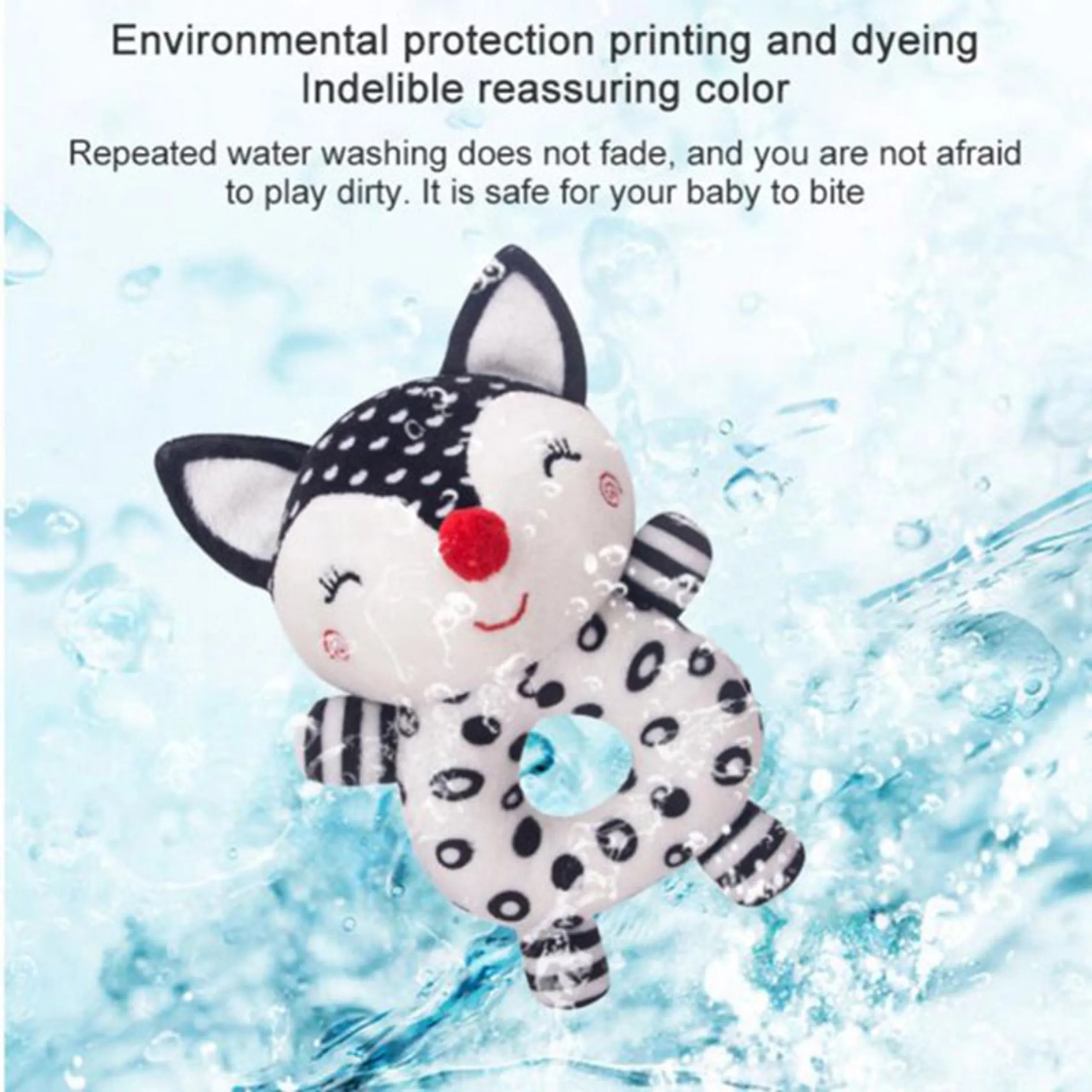 Soft Stuffed Rattle Pacifying Toy - Suitable for 3 months and above Fox