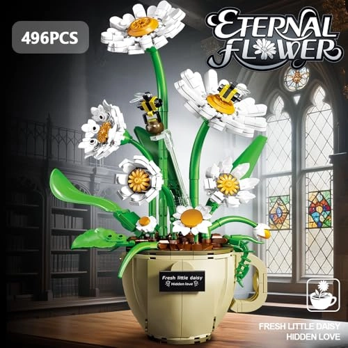 39095 Coffee Cup Daisies - 496 pcs