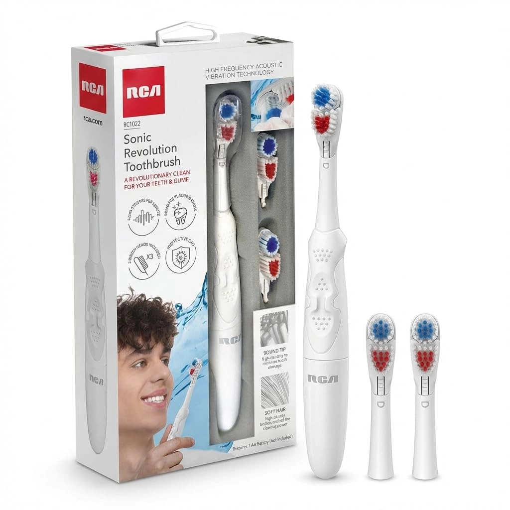 Best Accessory Group Sonic Toothbrush - Battery Powered Extra Brush Head
