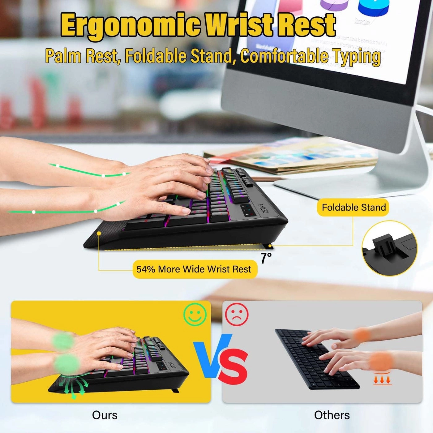 RGB Wireless Keyboard - Wired/Wireless