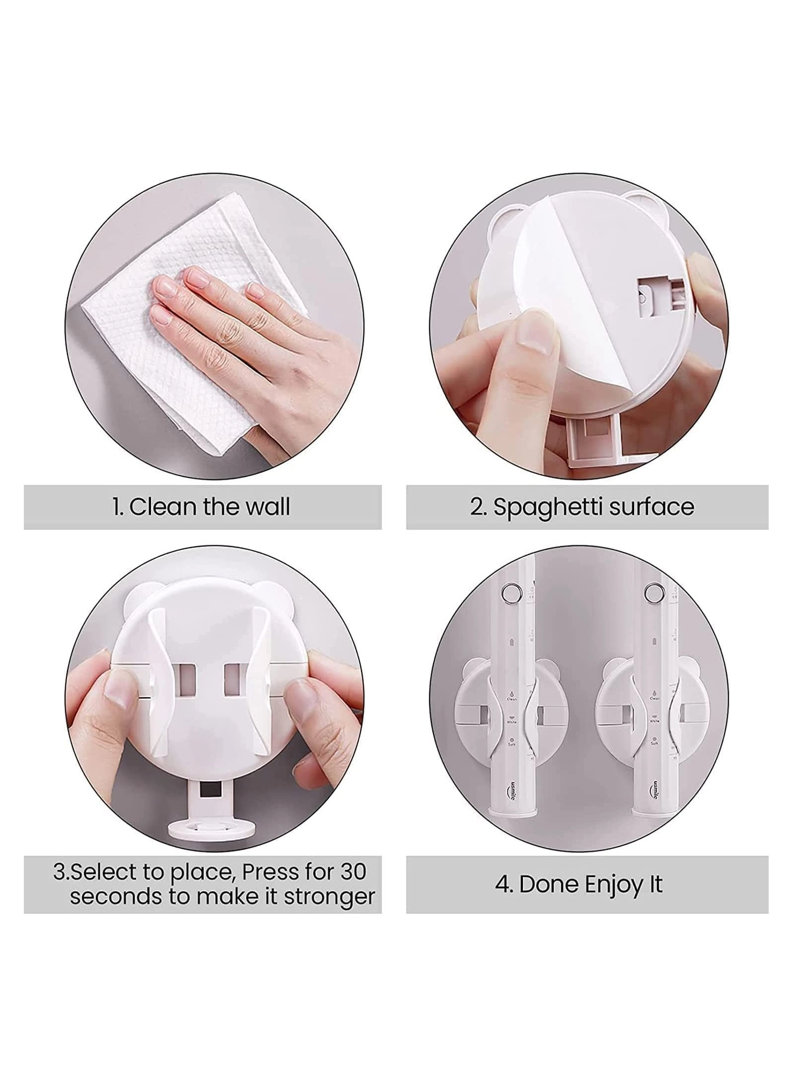 Wall Mount Toothbrush Holder