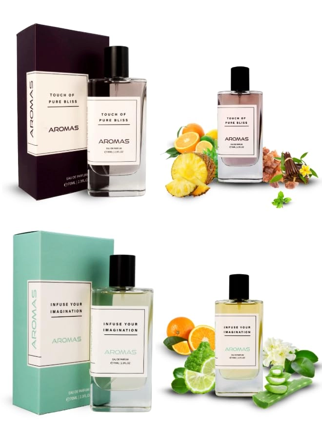 Touch of Pure Bliss + Infuse Your Imagination Eau de Parfum 100ml 2 Pack