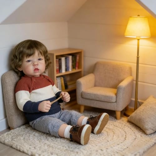 Liam Reborn Baby Doll - 20 inch Vinyl Boy Blonde Hair Ages 3+