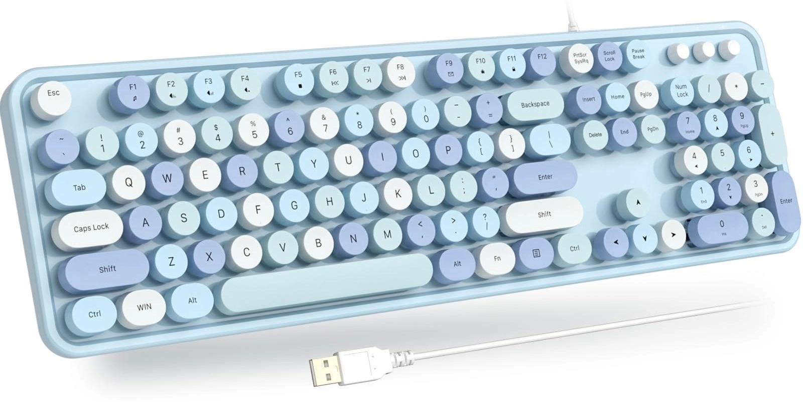 Atelus Large Print Backlit Keyboard - Wired