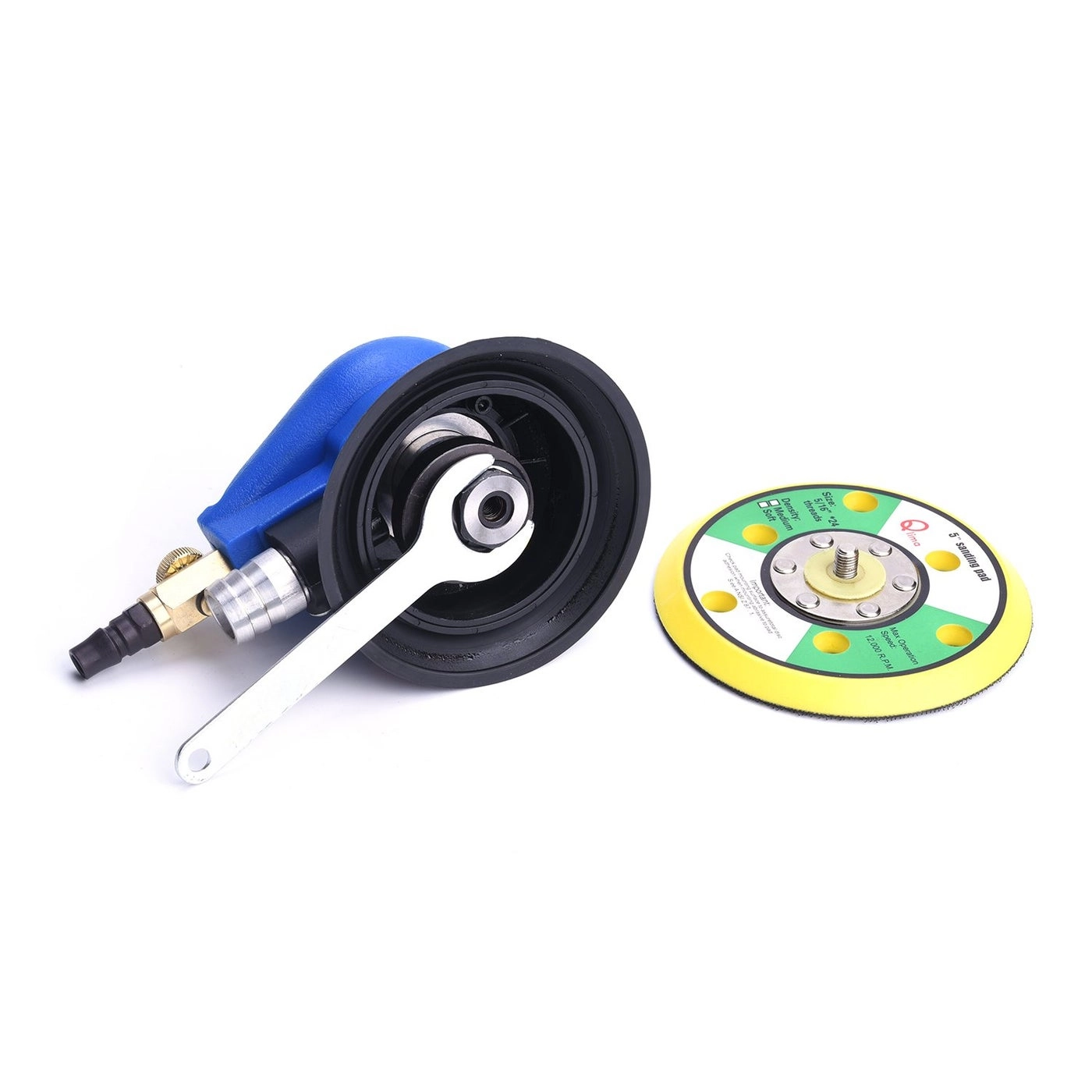 Air Random Obrital Sander - 5" Dual Action Hook and Loop