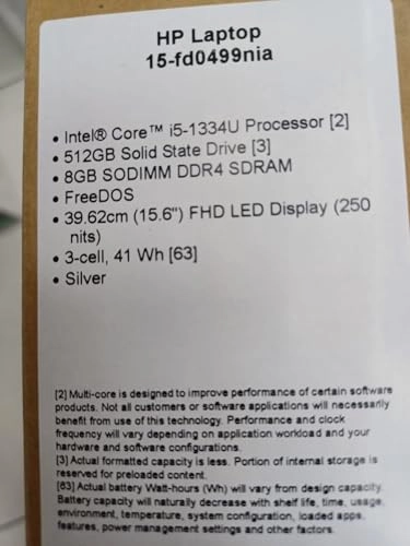 15-fd0499nia - 15.6'' 512GB 8GB i5-1334U