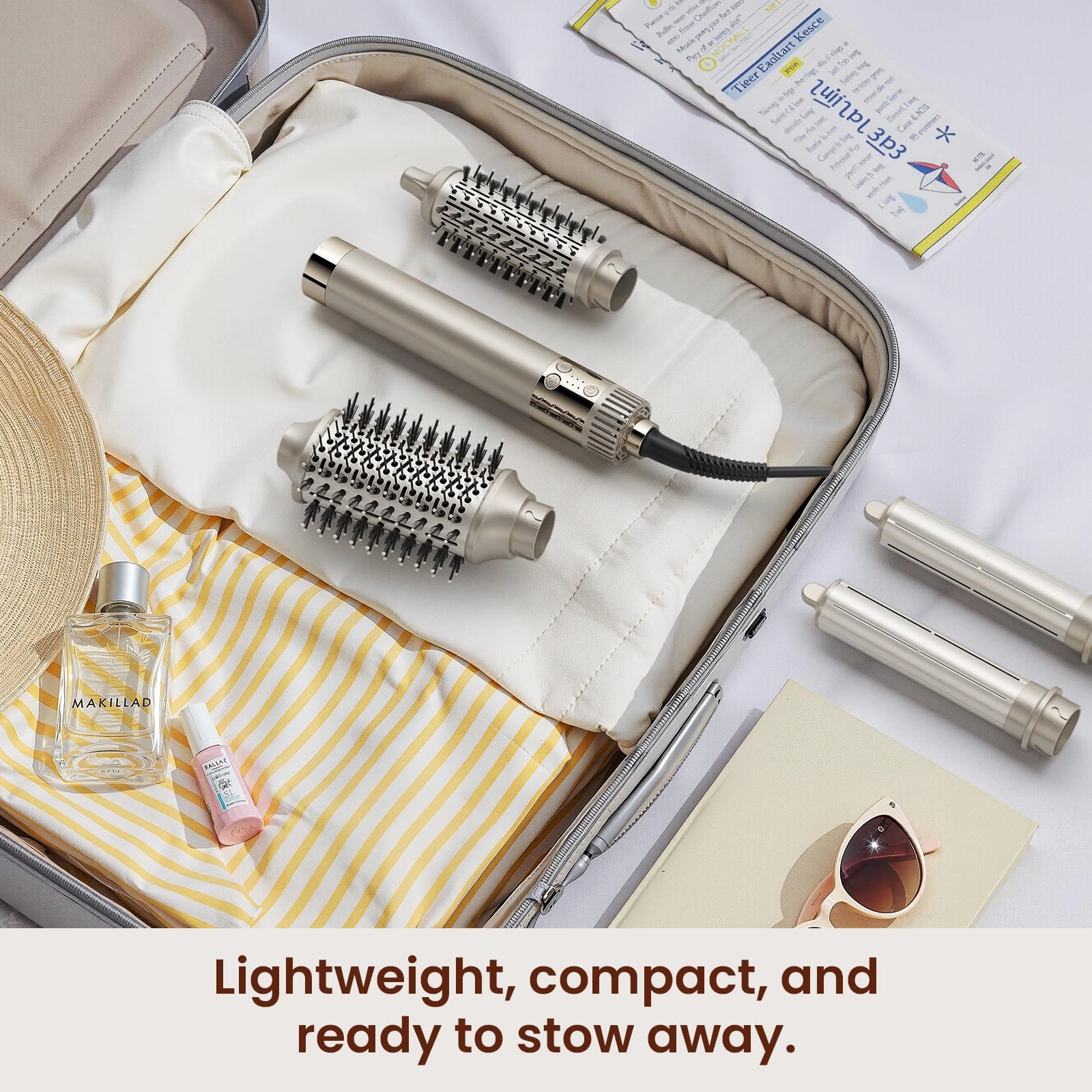 5-in-1 Hot Air Styler - 110,000 RPM Champagne White