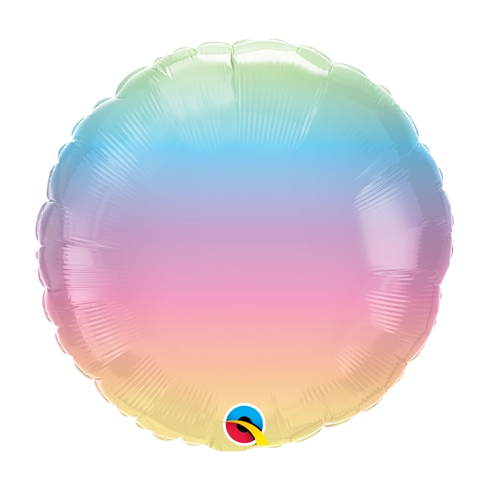 Party Zone Pastel Ombre Round Balloon