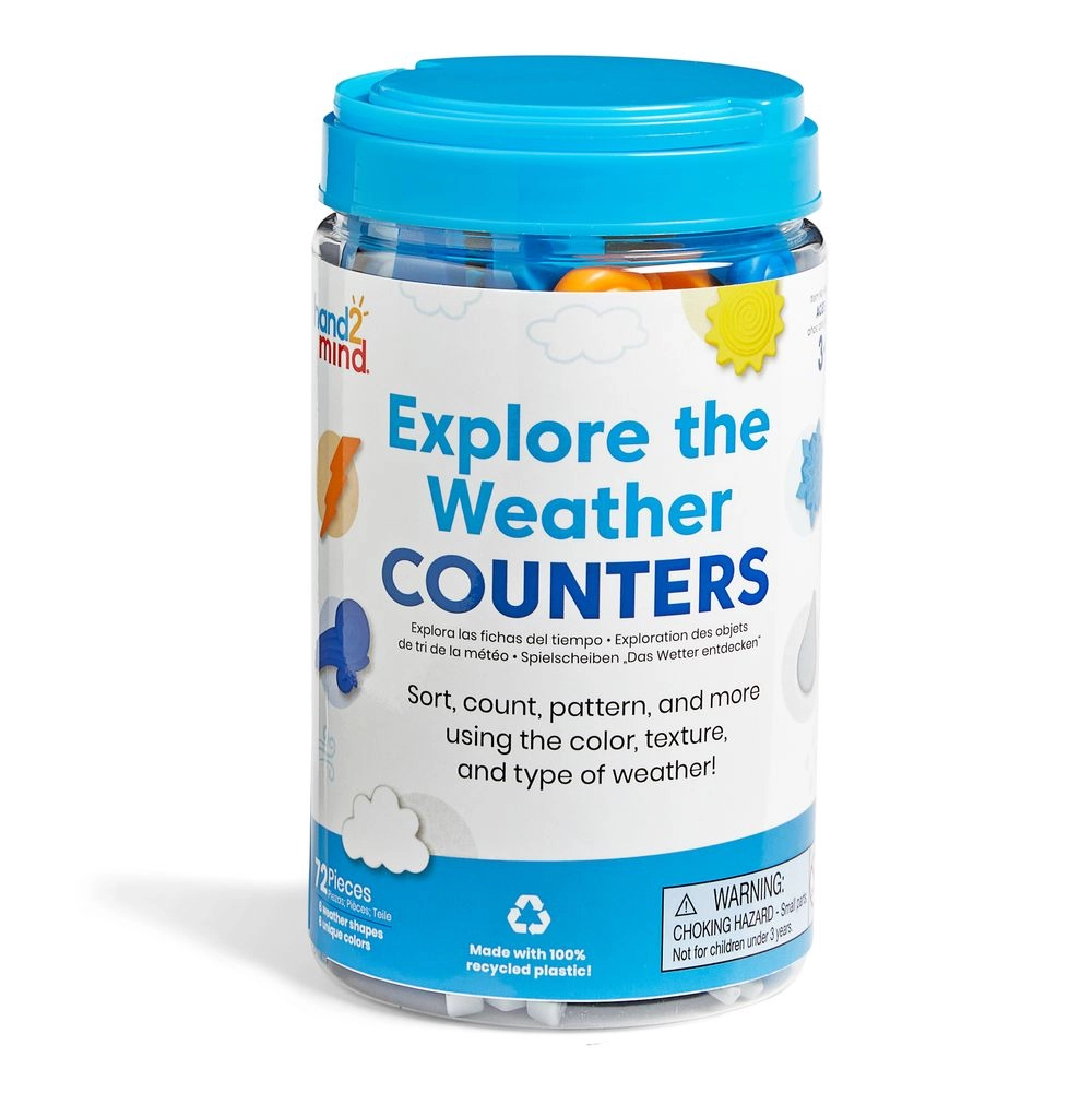 Learning Resources Explore The Weather Counters - 3+ 72 pieces