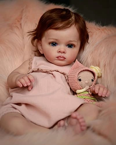 Reborn Baby Girl Doll - 24 inches 60 cm Blue Eyes