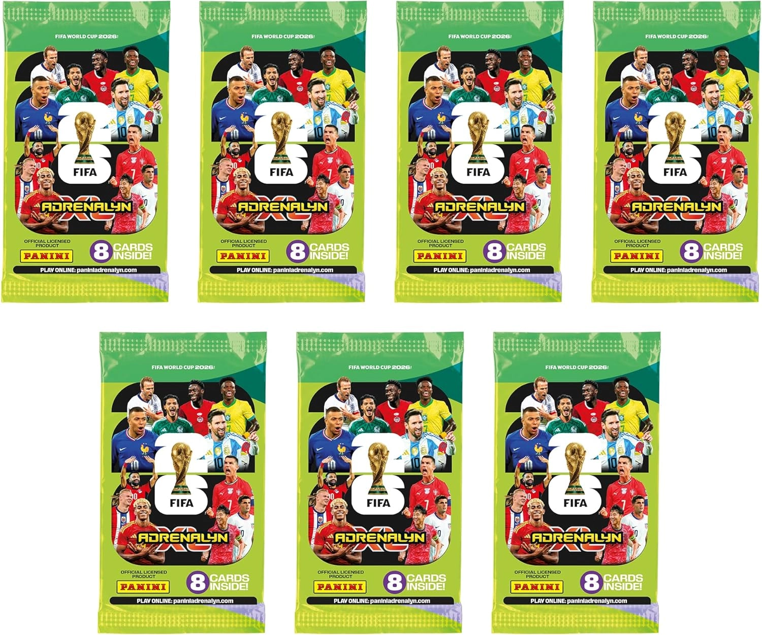 FIFA World Cup 2026 Ecoblister - 7 trading card packets 4 Limited Edition Cards